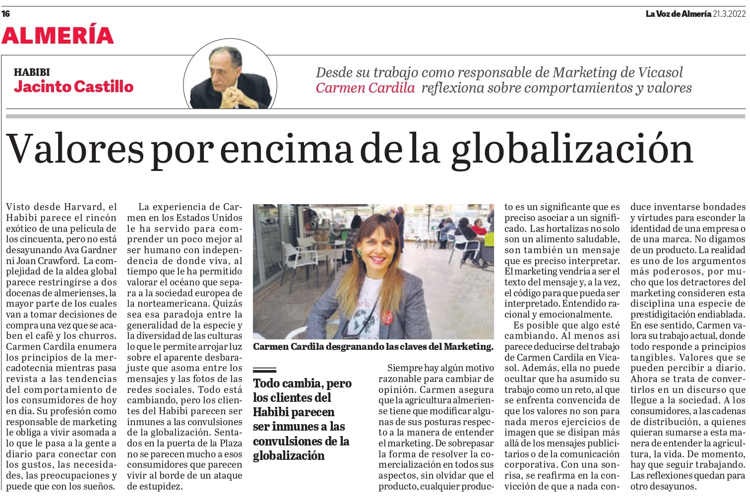 Carmen Cardila, Directora de Marketing de Vicasol, desgrana las claves del sector